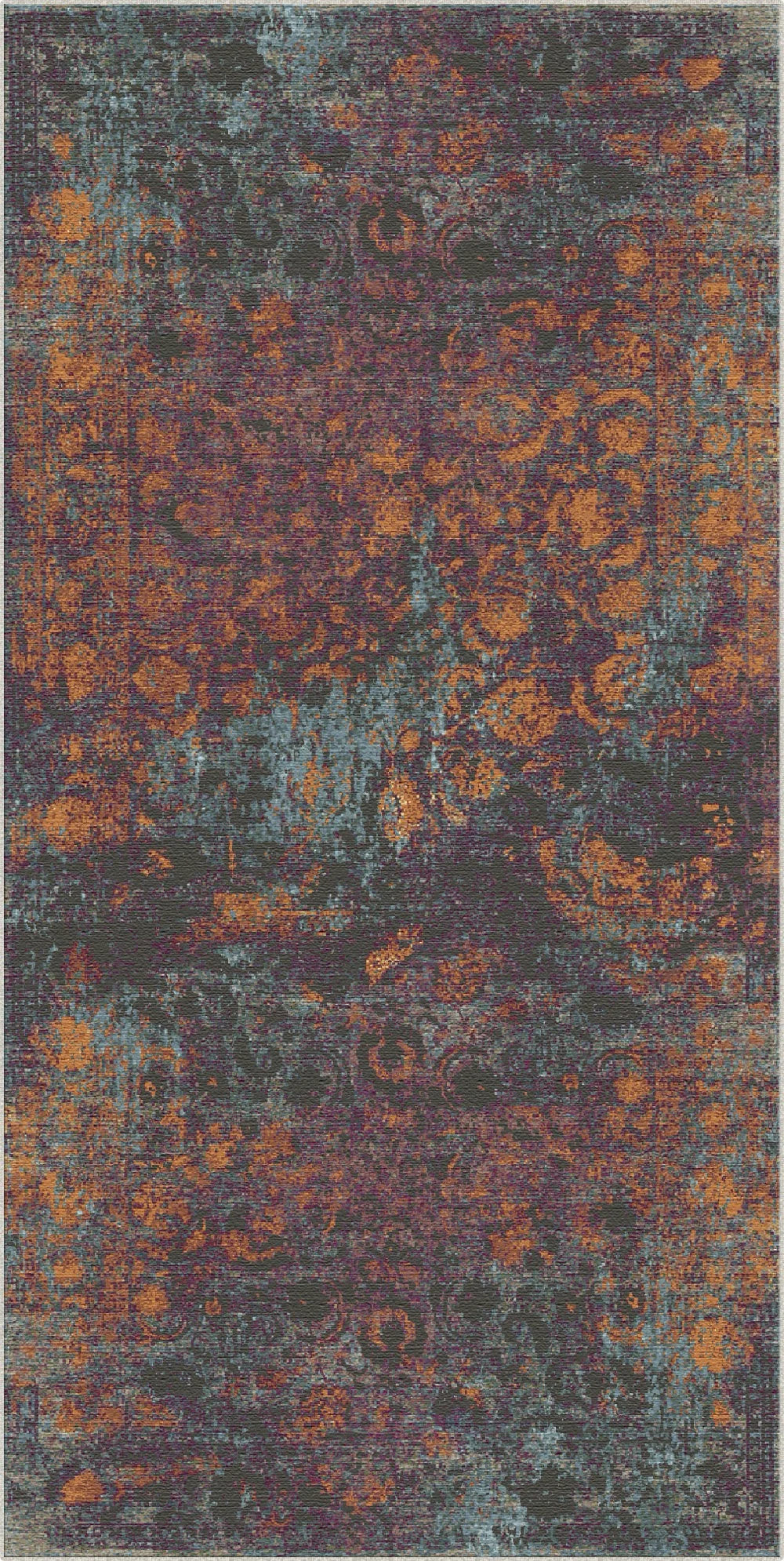 Smoldering Dusk Medallion Rug