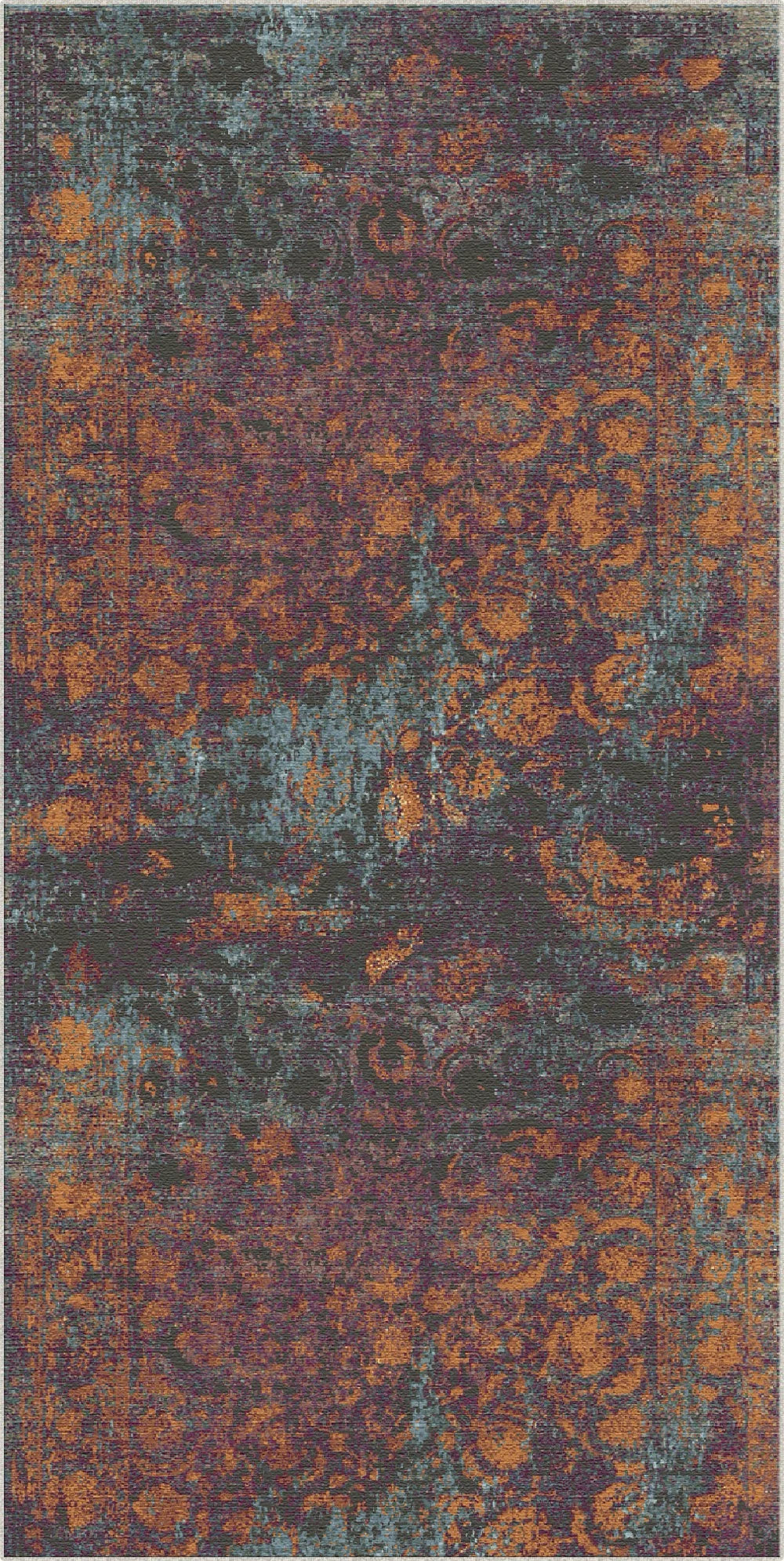 Smoldering Dusk Medallion Rug