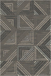 Slate Metro Geometric Washable Rug Gray