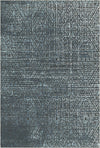 Cerulean Shadow Lattice Rug Blue