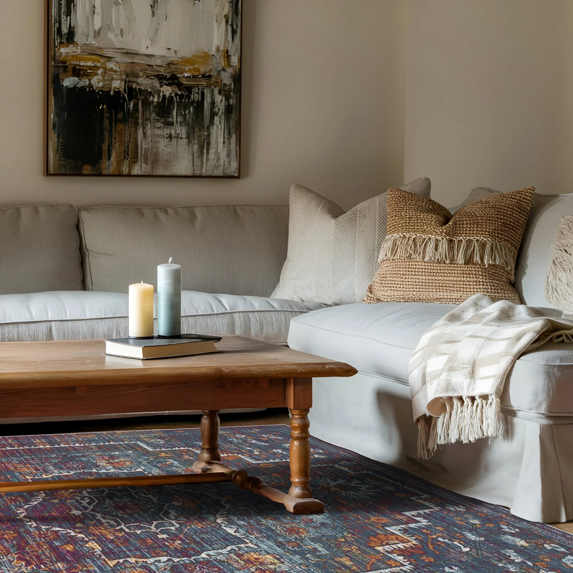 Nocturnal Stepped Medallion Rug