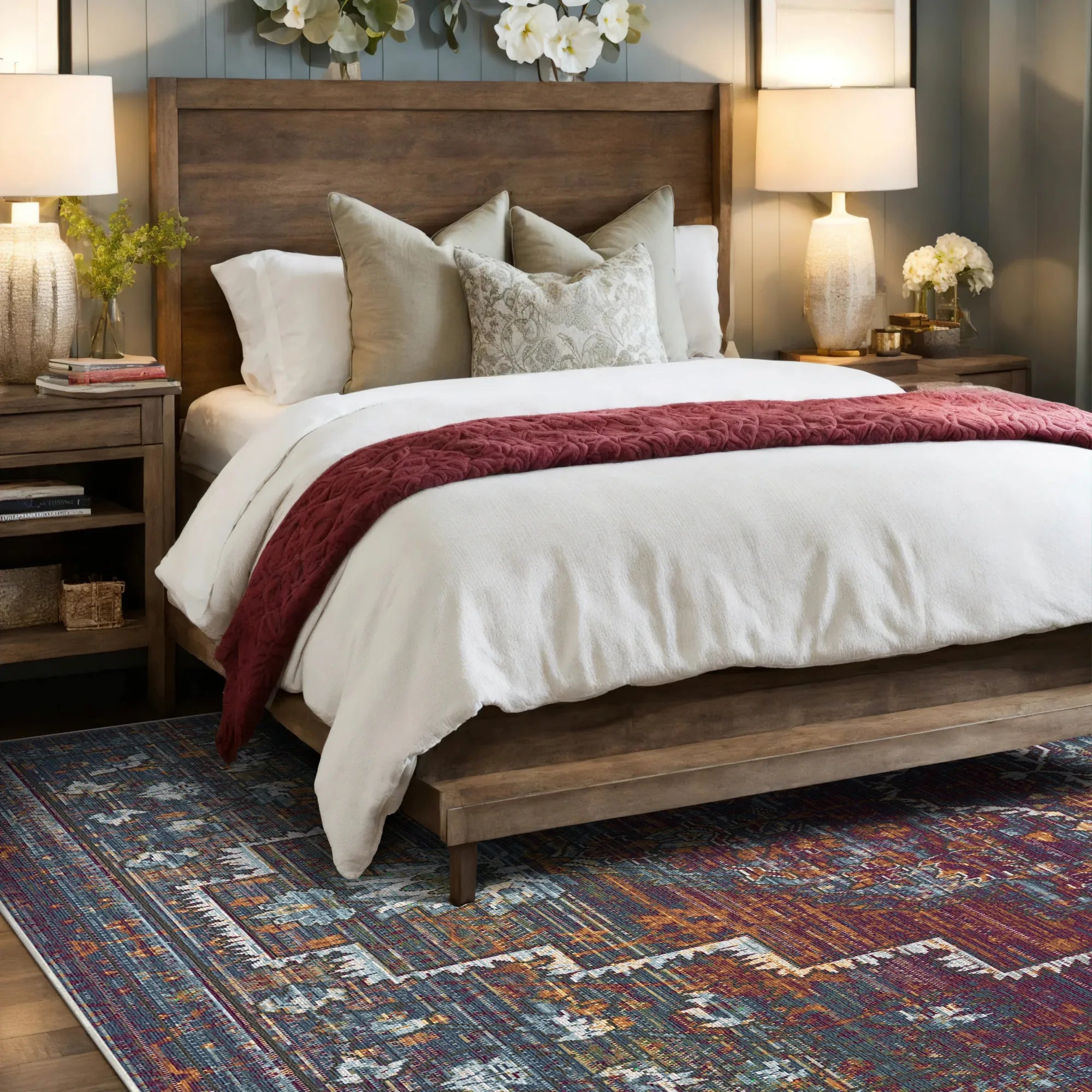 Nocturnal Stepped Medallion Rug
