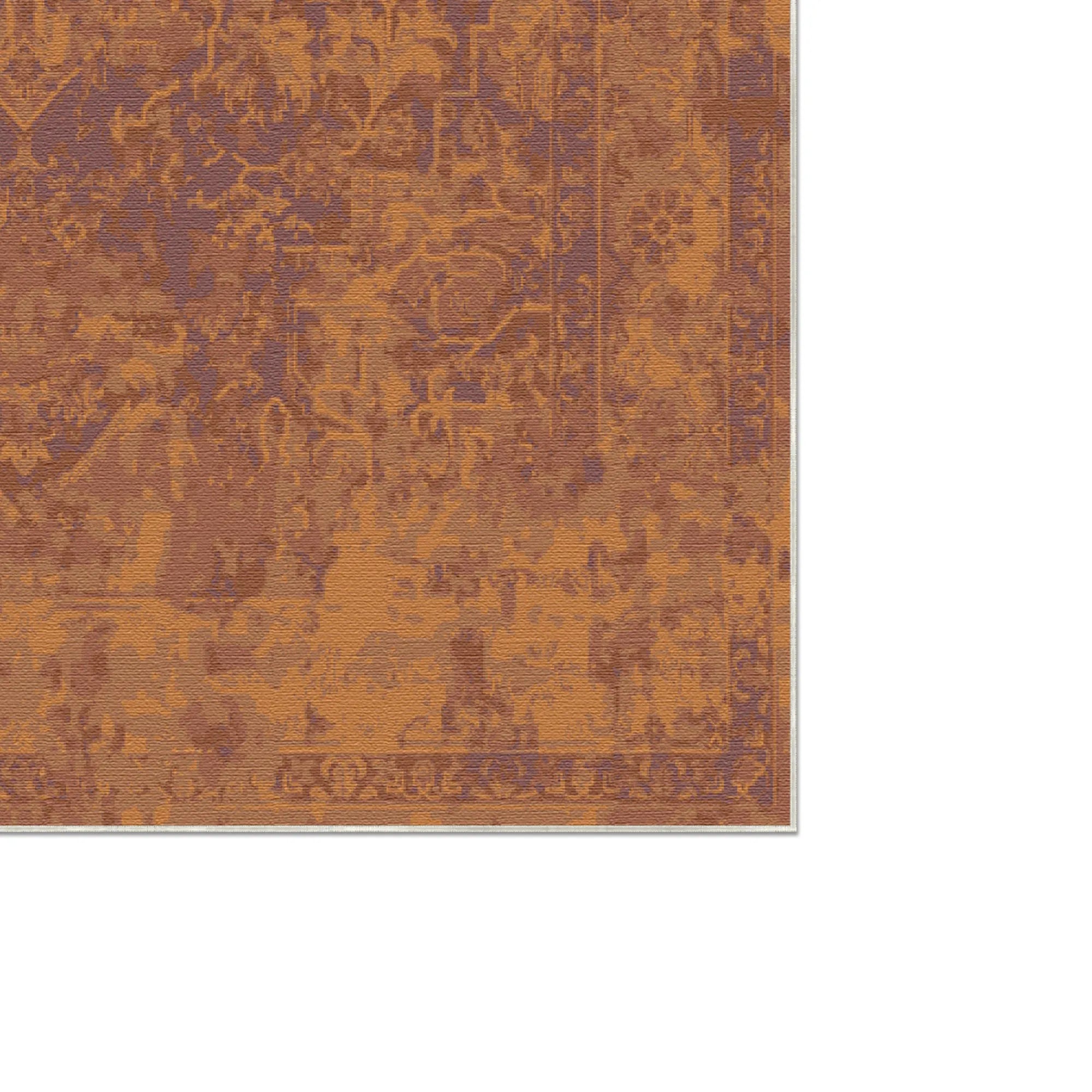 Amber Glow Erased Medallion Rug