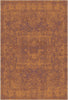 Amber Glow Erased Medallion Rug 