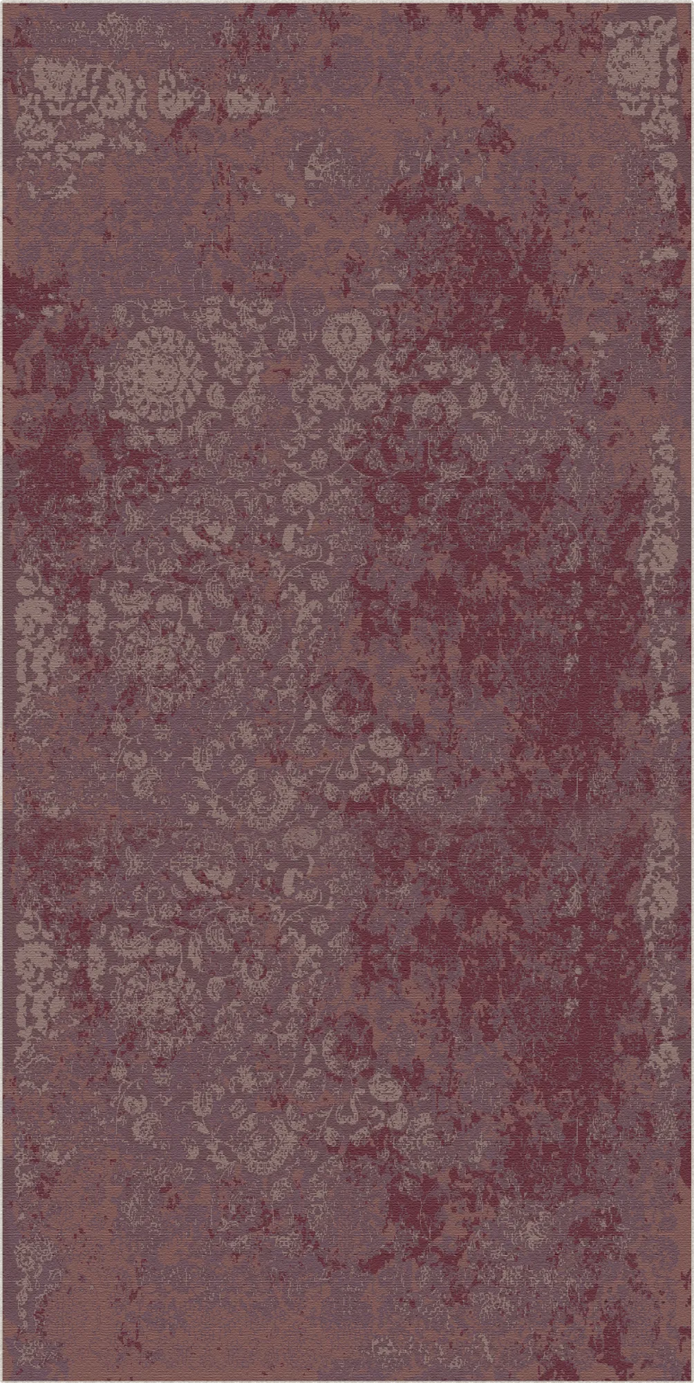 Sanguine Shadow Erased Rug