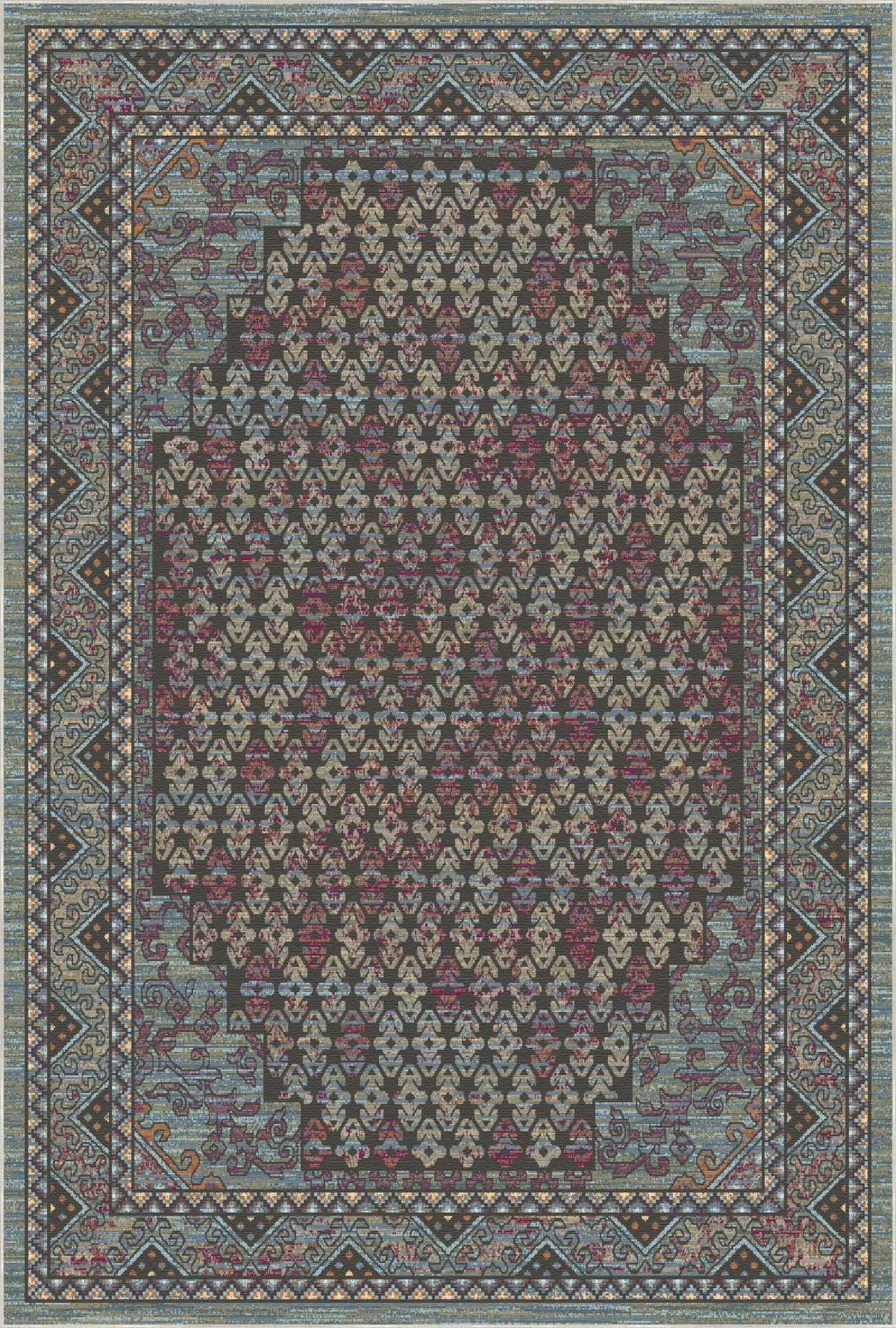Midnight Nomad Medallion Rug