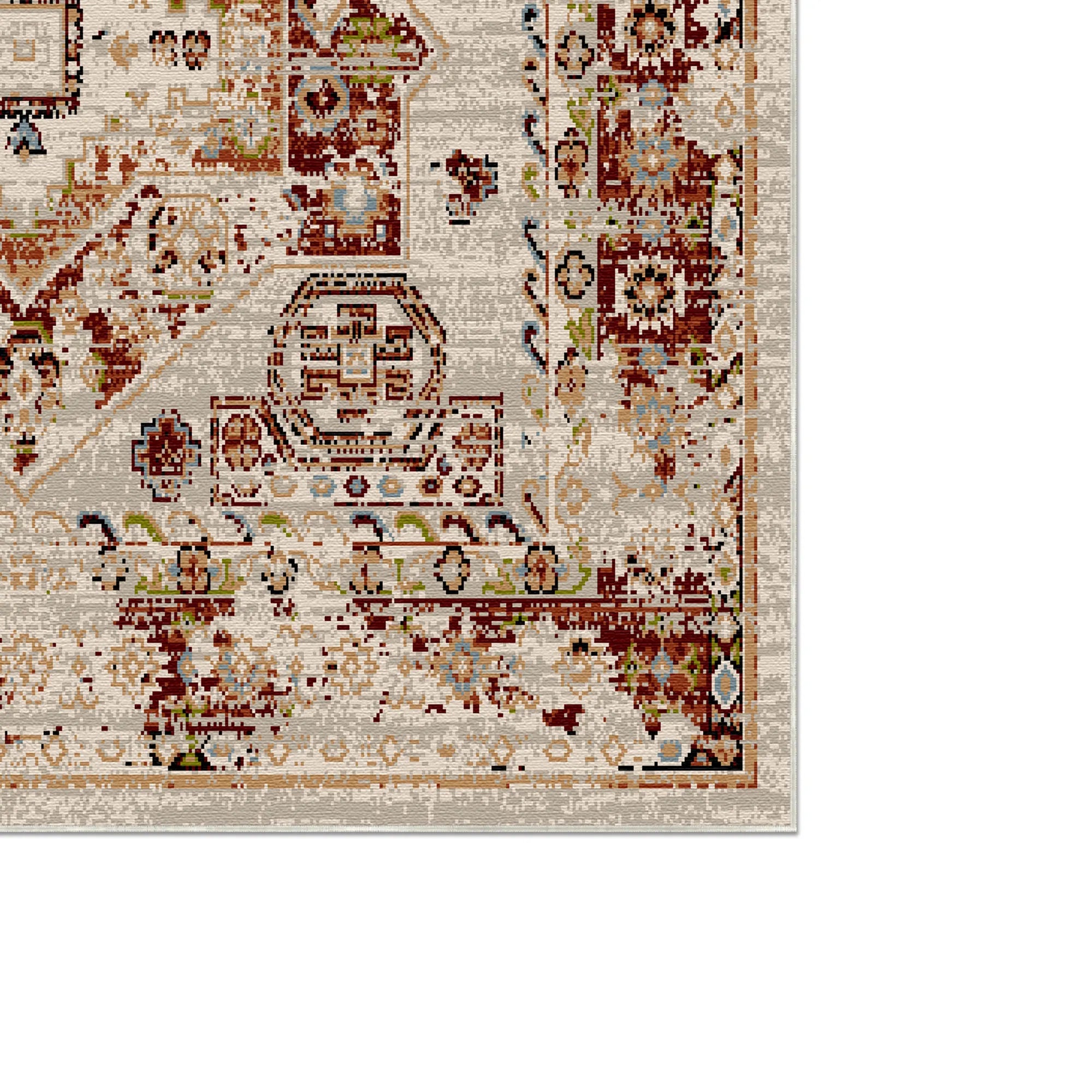 Petra Clay Vintage Washable Rug