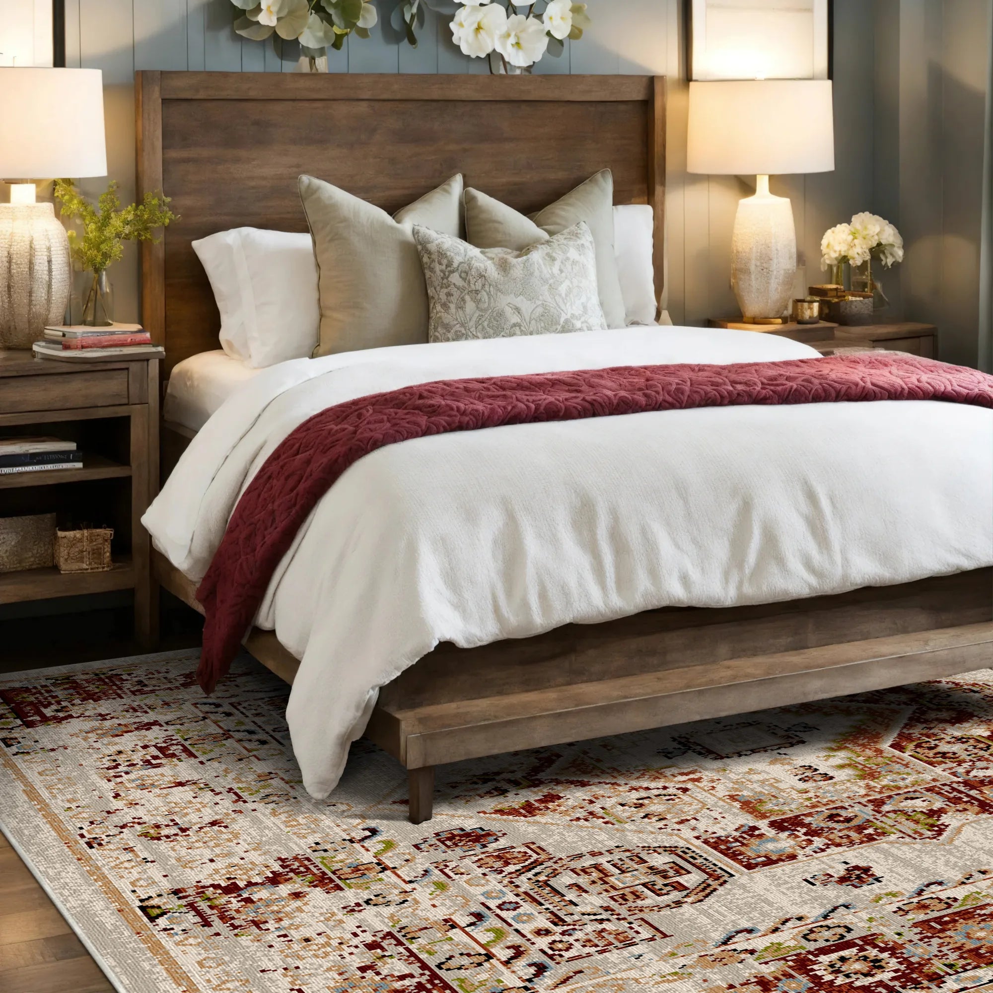 Petra Clay Vintage Washable Rug