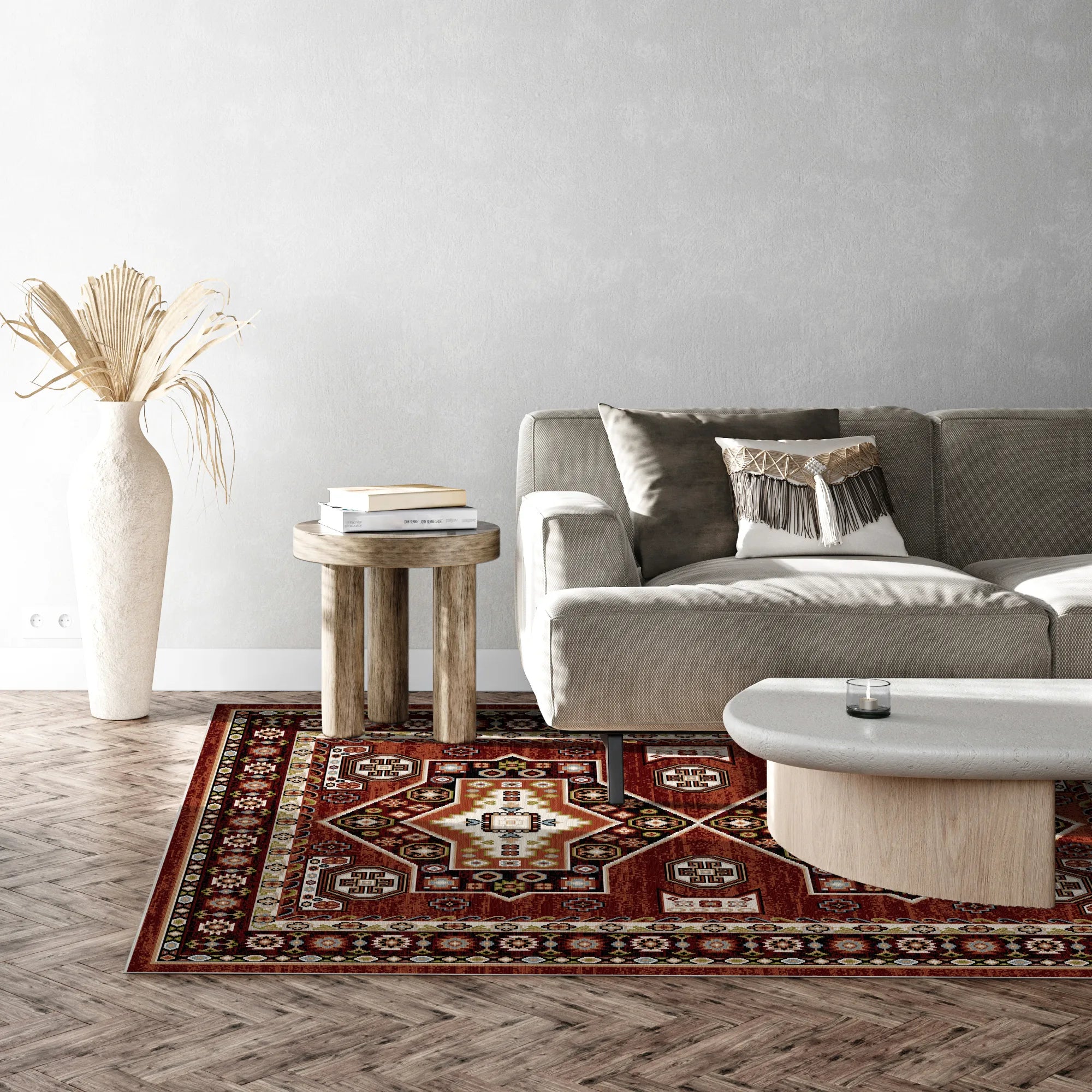 Nomad Brick Vintage Washable Rug