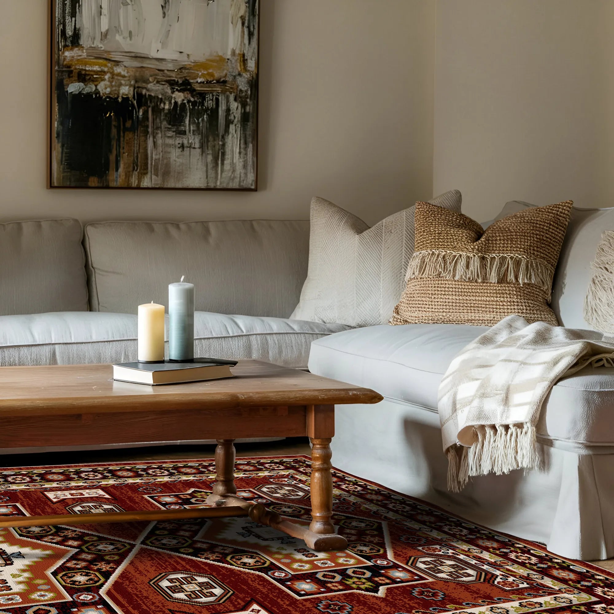 Nomad Brick Vintage Washable Rug