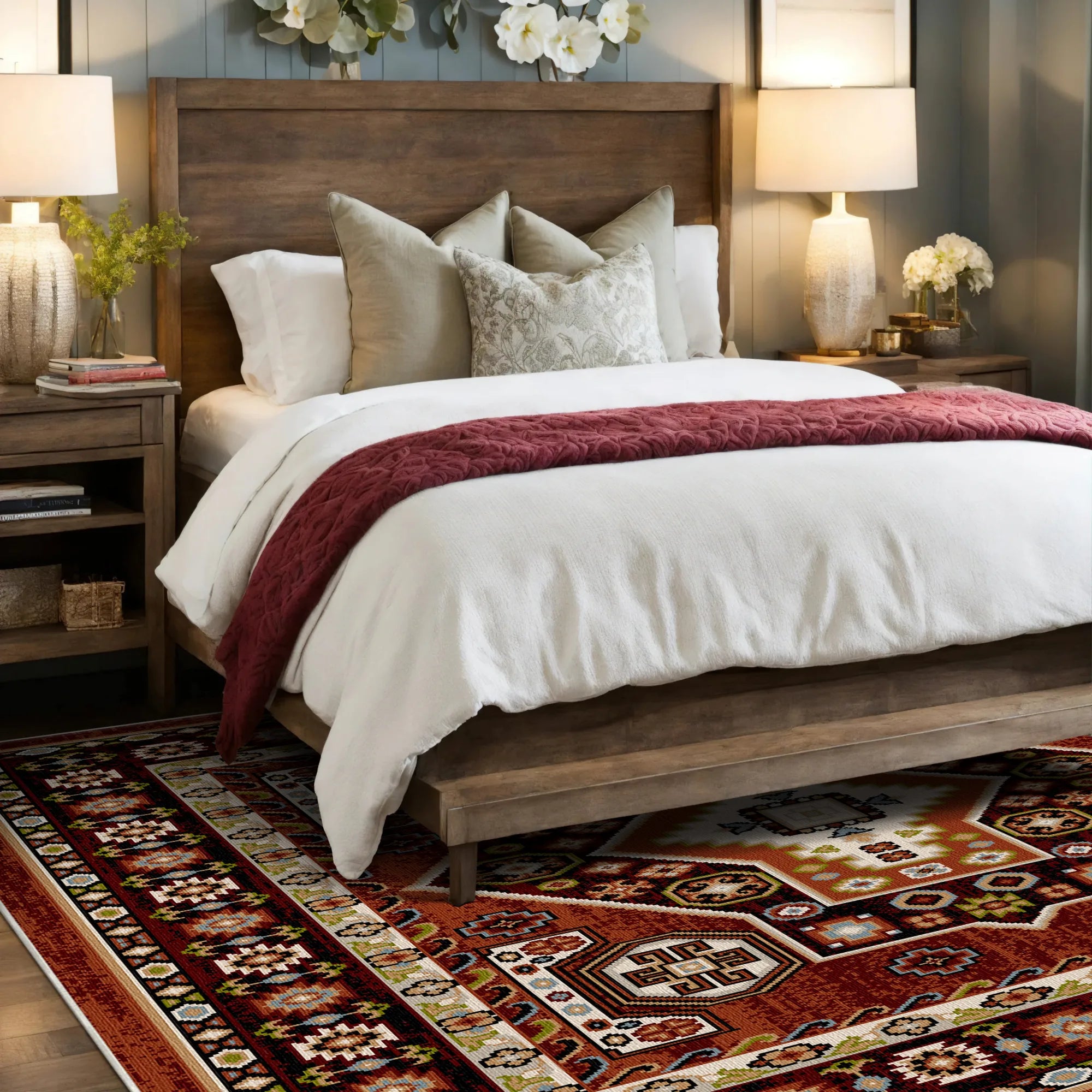 Nomad Brick Vintage Washable Rug