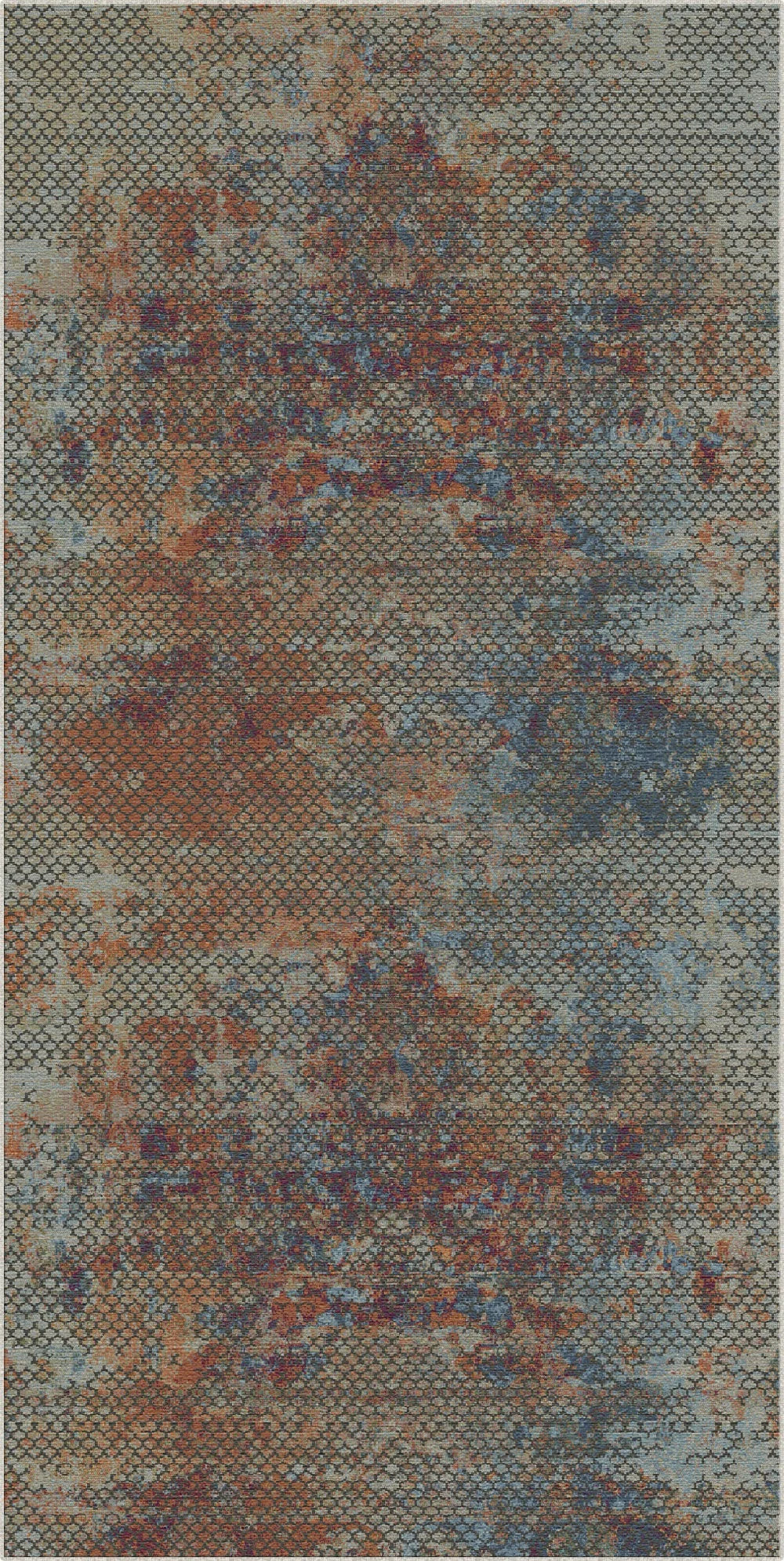 Nocturnal Ember Lattice Rug