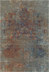 Nocturnal Ember Lattice Rug Rust