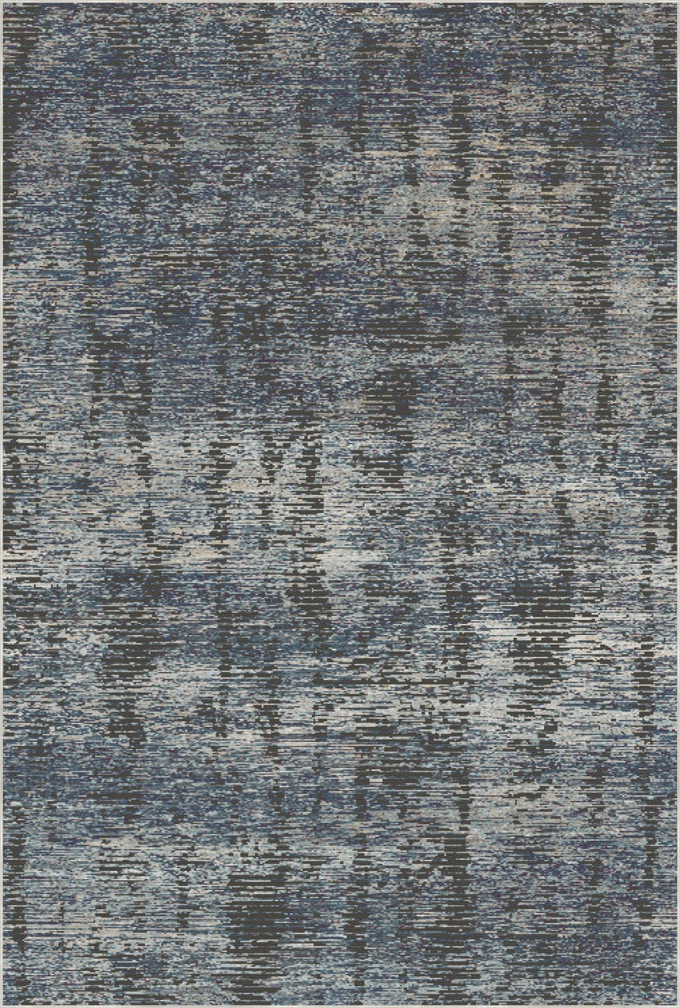 Midnight Horizon Abstract Rug