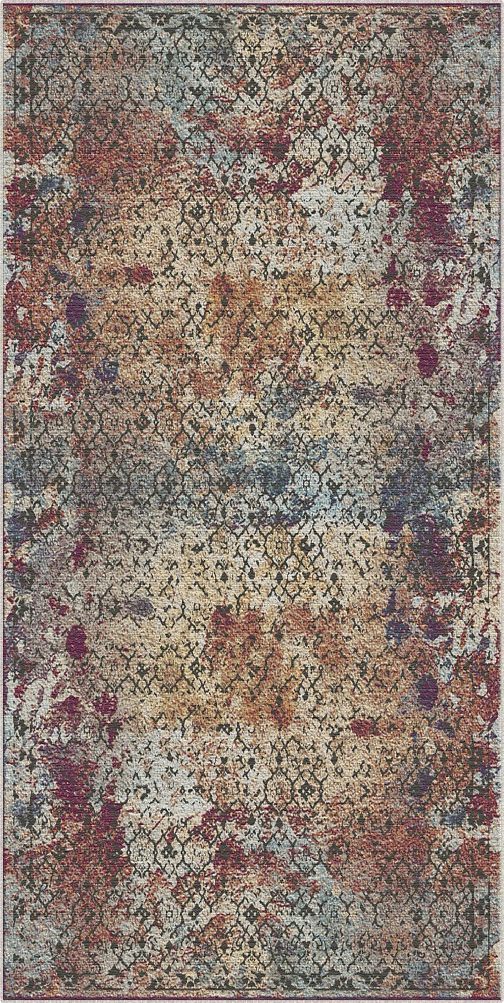Artisan Inkwell Lattice Rug