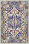 Sapphire Orchid Vintage Washable Rug Violet / Purple
