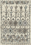Tulum Ivory Tribal Washable Rug Taupe
