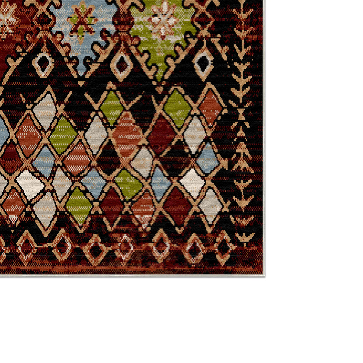 Ember Outdoor Performance Rug Aztec Ember Tribal Washable Rug – Bella Rugs