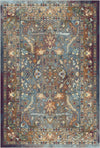 Azure Echo Antique Floral Rug Multi