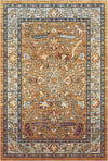 Amber Echo Antique Floral Rug Orange