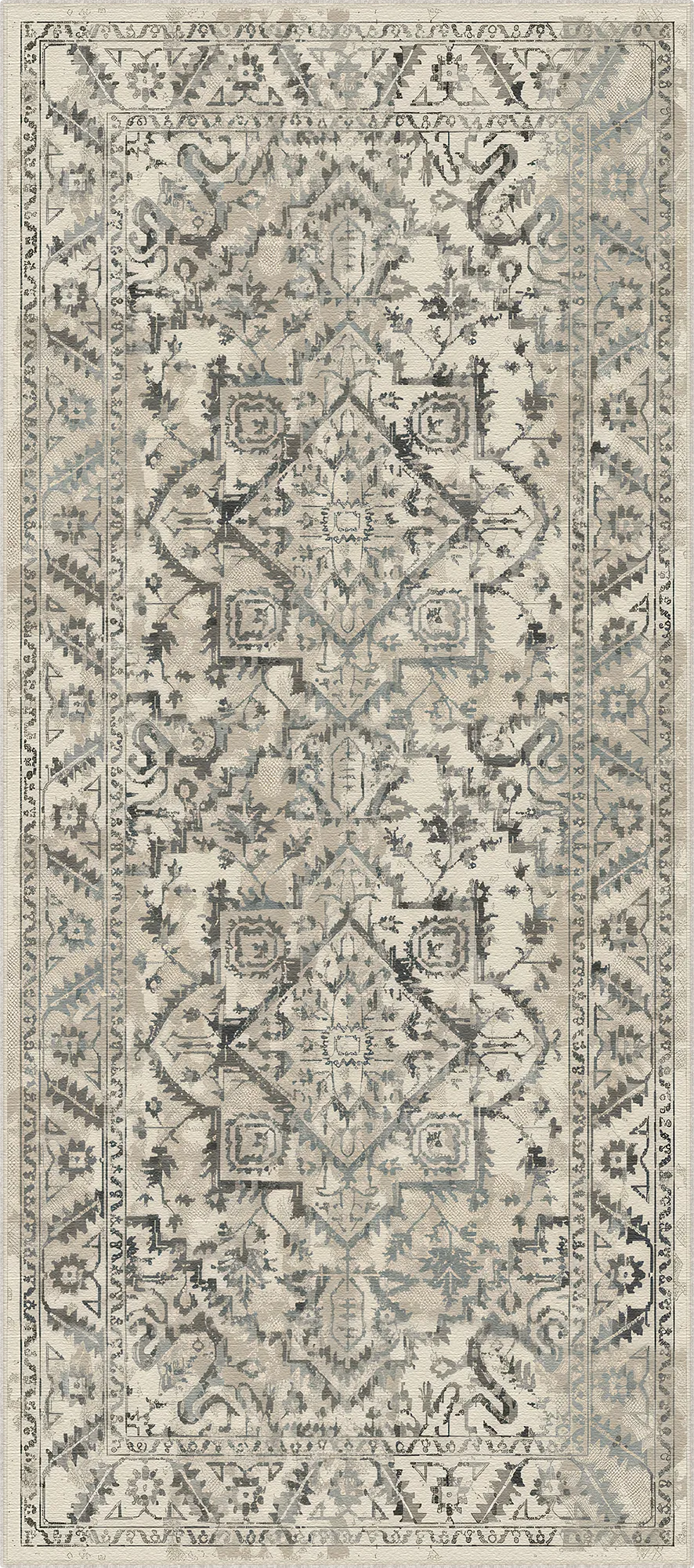 Myra Stone Vintage Washable Rug