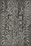 Troy Charcoal Vintage Washable Rug Anthracite