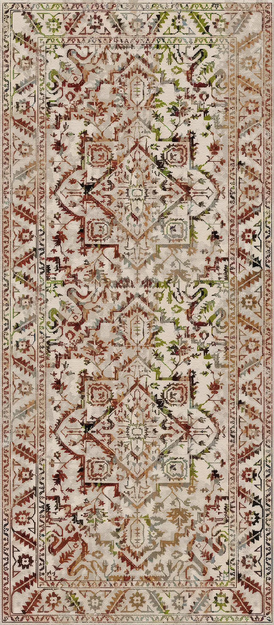 Ephesus Rust Vintage Washable Rug