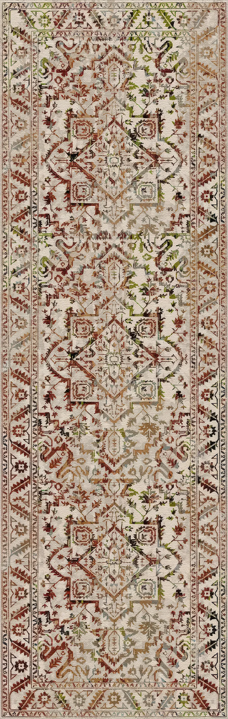 Ephesus Rust Vintage Washable Rug