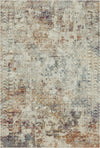 Ivory Mirage Erased Tribal Rug Ivory