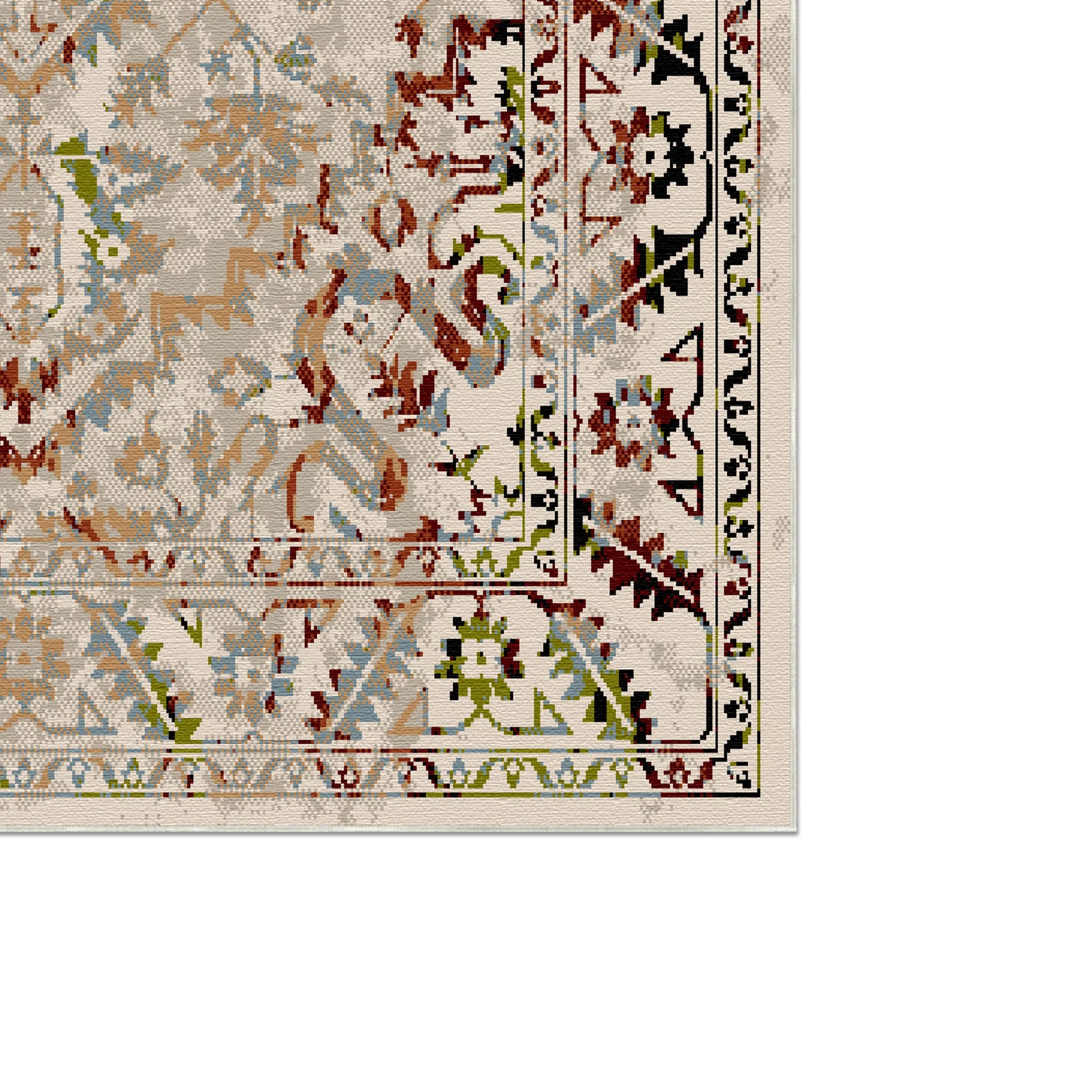 Ephesus Rust Vintage Washable Rug