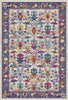 Vibrant Flora Lattice Botanical Rug 
