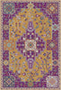 Regal Ochre Mosaic Medallion Rug 
