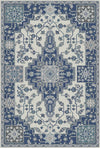 Slate Mosaic Regal Medallion Rug Indigo
