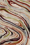 Florence Art Abstract Washable Rug Multi