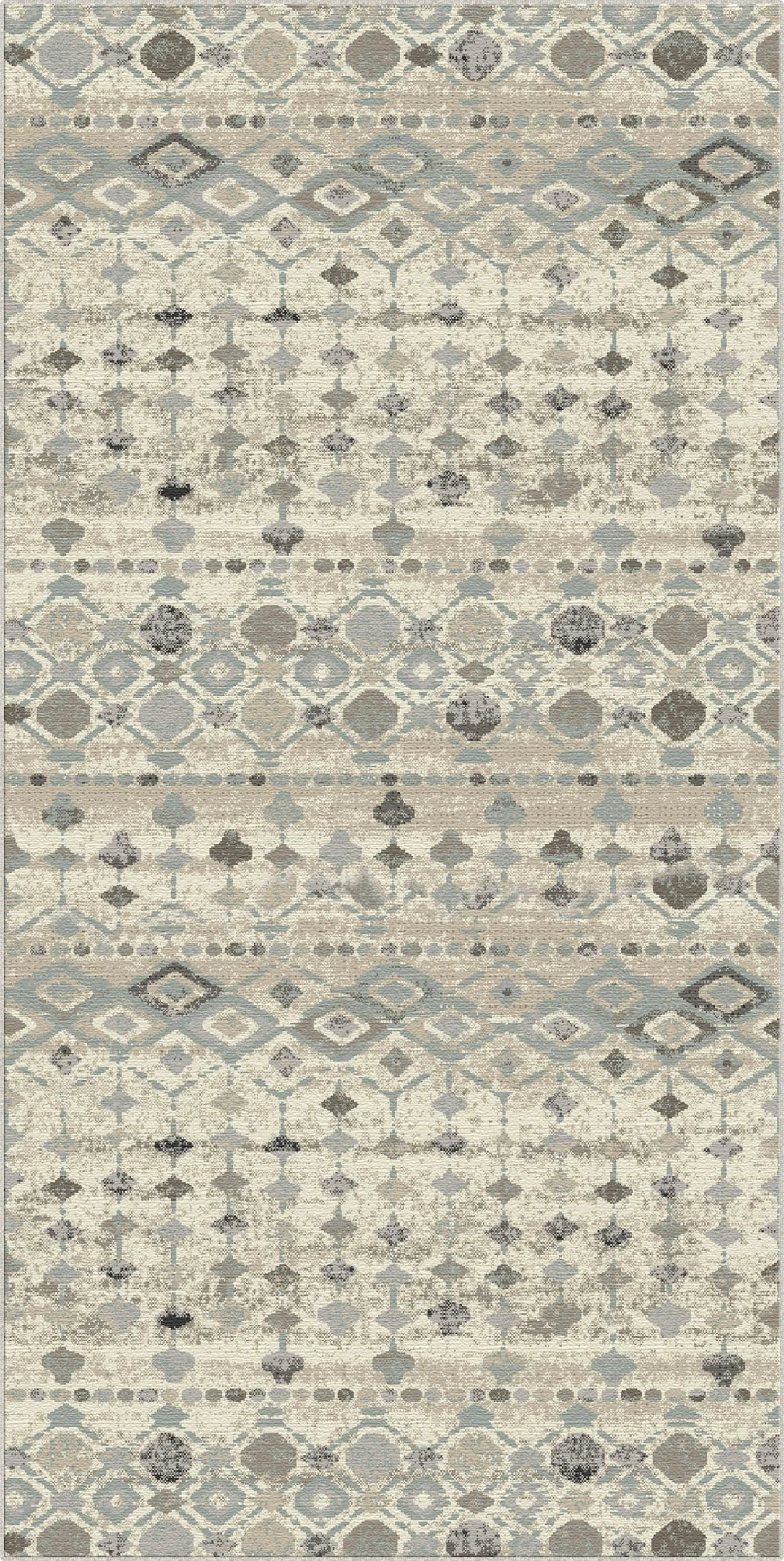 Baja Tribal Geometric Washable Rug