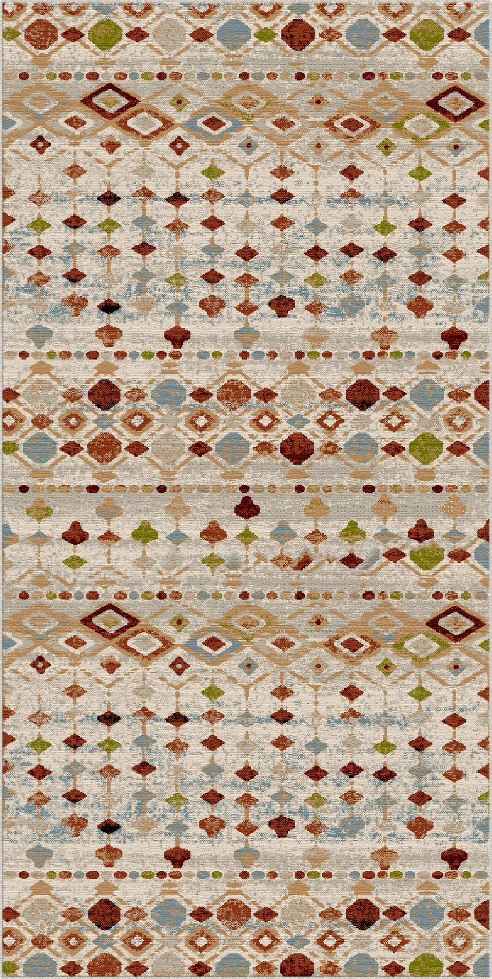 Sedona Multi Tribal Geometric Washable Rug