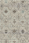 Dakota Stone Geometric Washable Rug Light Gray