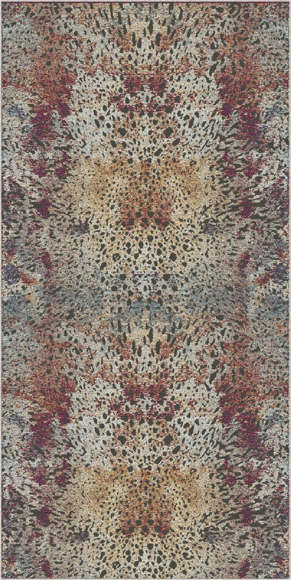 Bohemian Distressed Leopard Rug