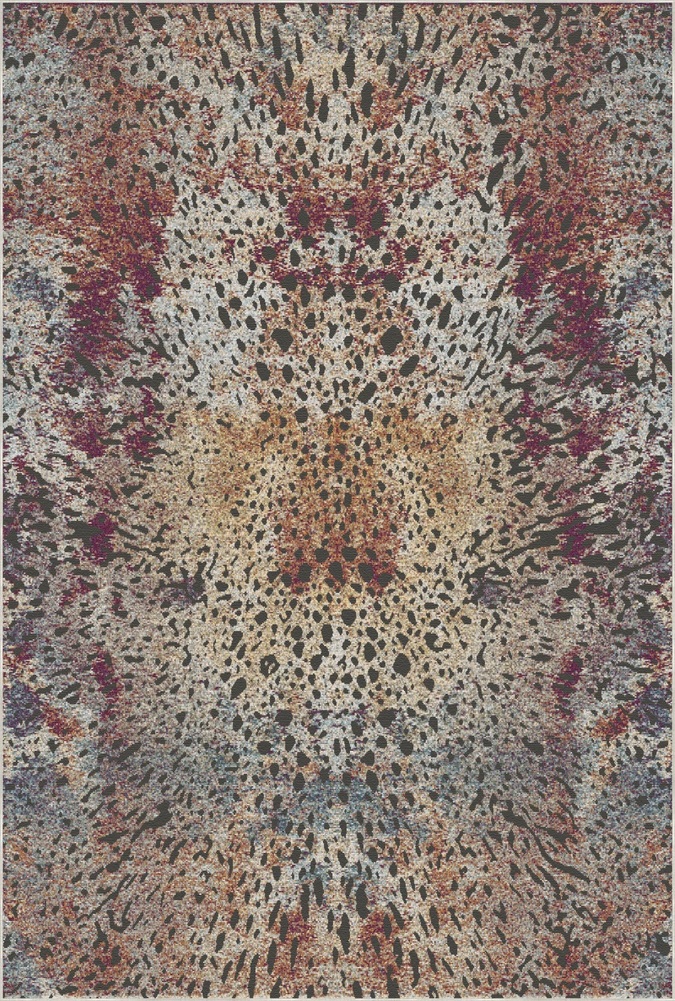 Bohemian Distressed Leopard Rug