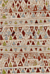 Kenai Cream Tribal Washable Rug Cream