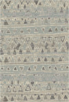 Sitka Slate Tribal Washable Rug Azure