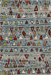 Kodiak Blue Tribal Washable Rug Blue