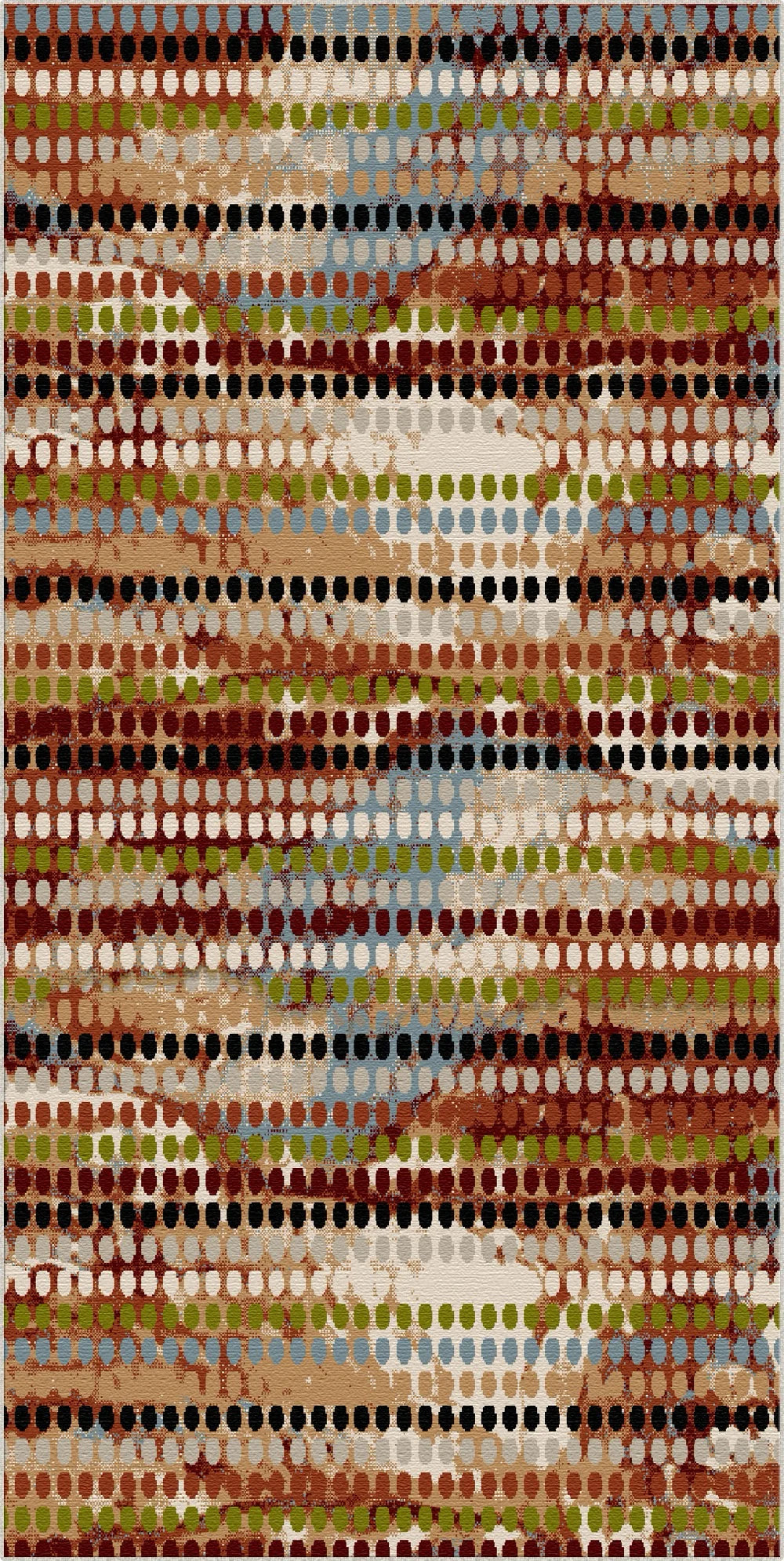 Petra Mosaic Geometric Washable Rug