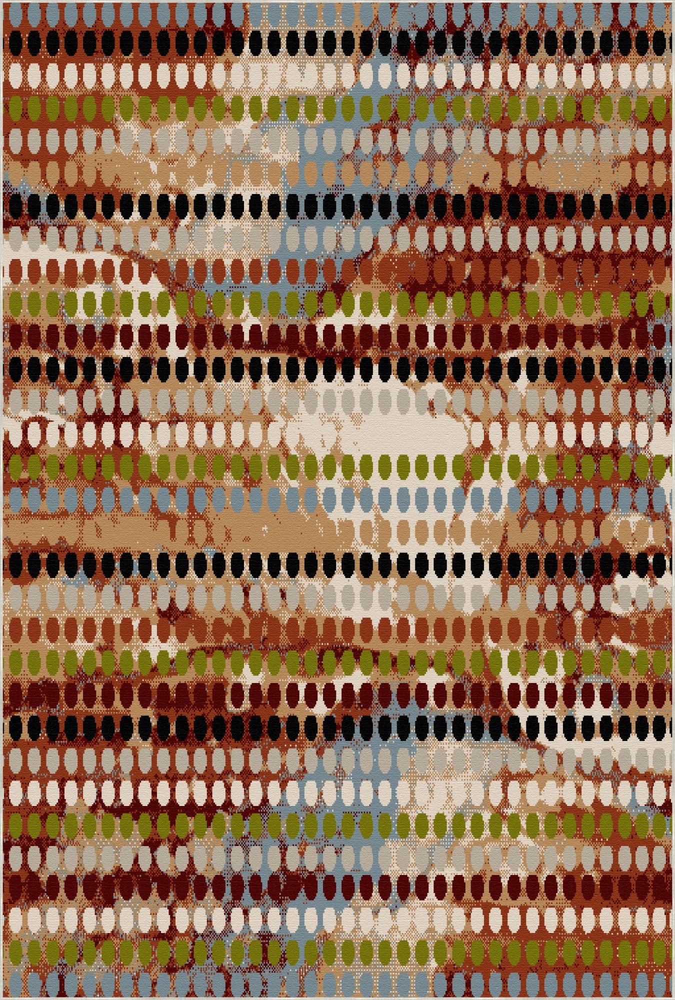 Petra Mosaic Geometric Washable Rug