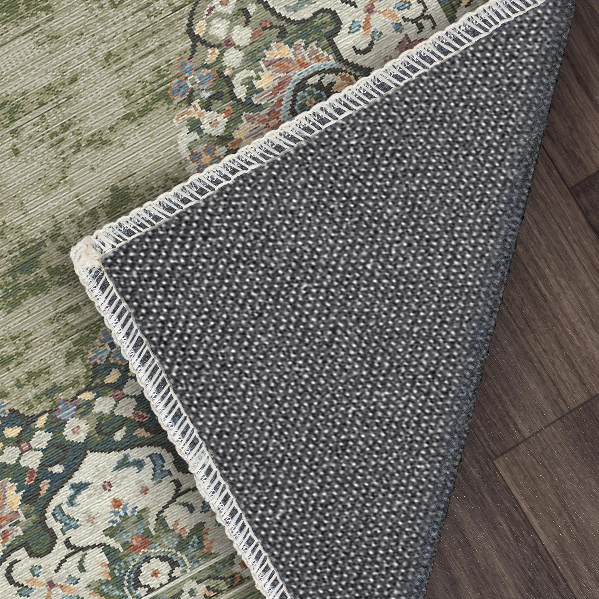 Cordoba Sage Traditional Washable Rug