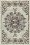 Salamanca Beige Traditional Washable Rug Beige