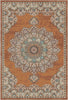 Siena Terracotta Traditional Washable Rug 