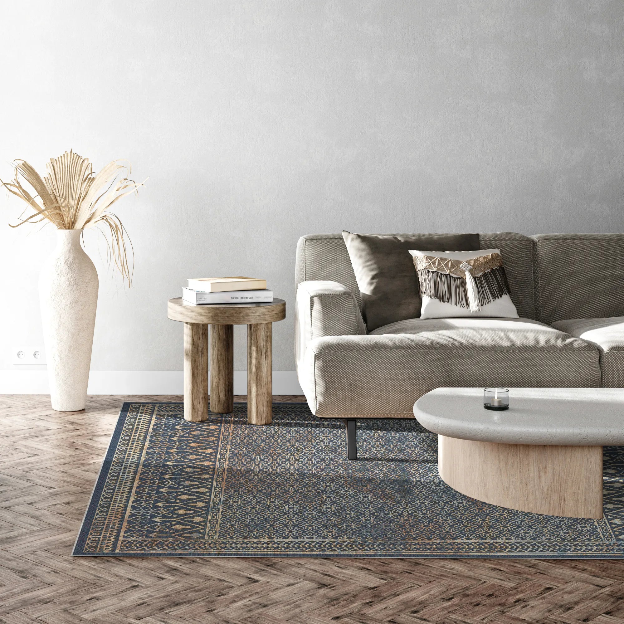 Venice Night Transitional Washable Rug