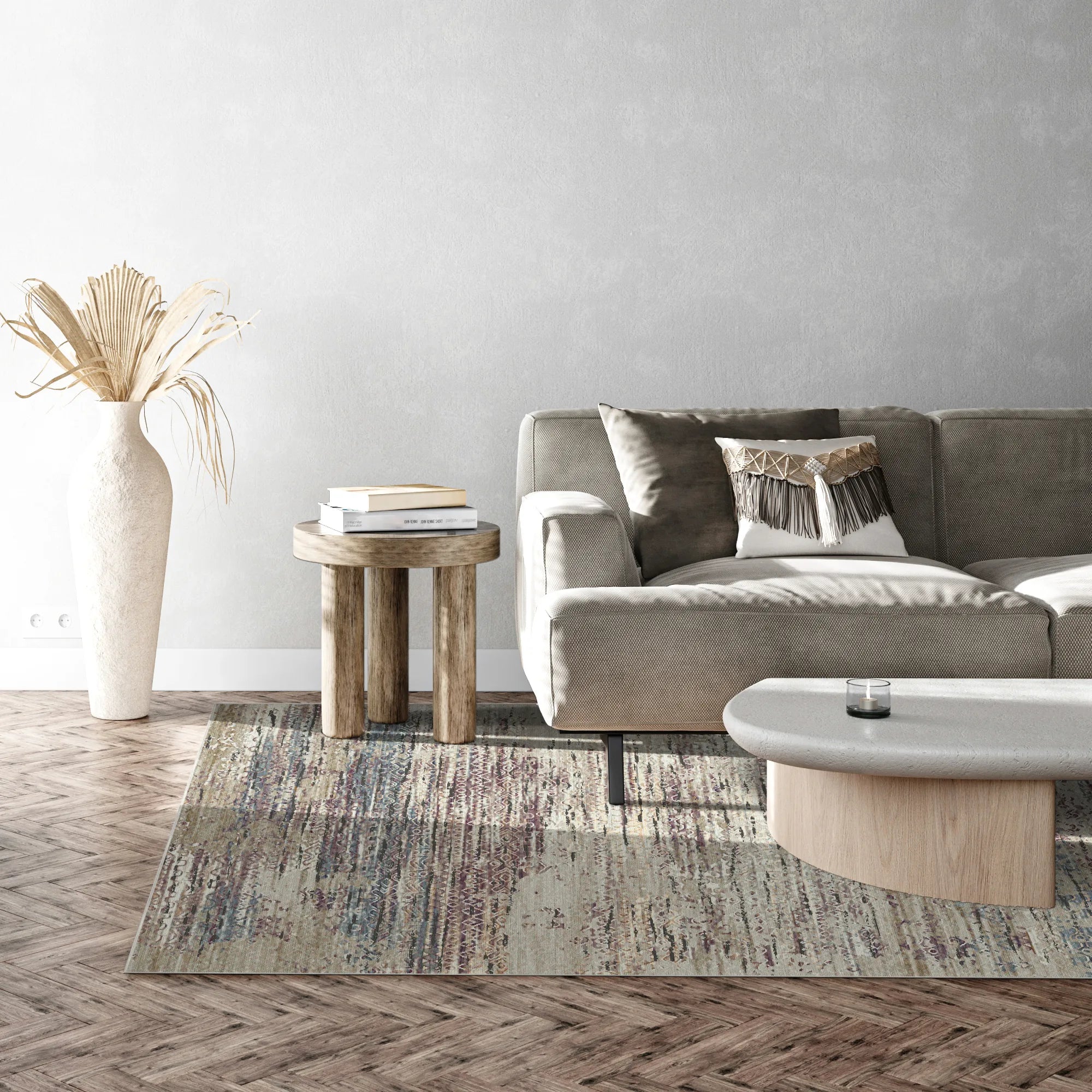 Como Abstract Washable Rug