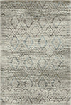 Positano Sand Distressed Diamond Rug Ivory